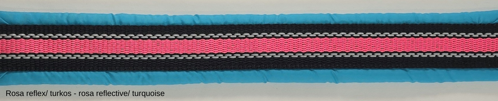 HALSBAND polstrad halvstryp med NY REFLEX, för mindre hundar, 20mm band - 17