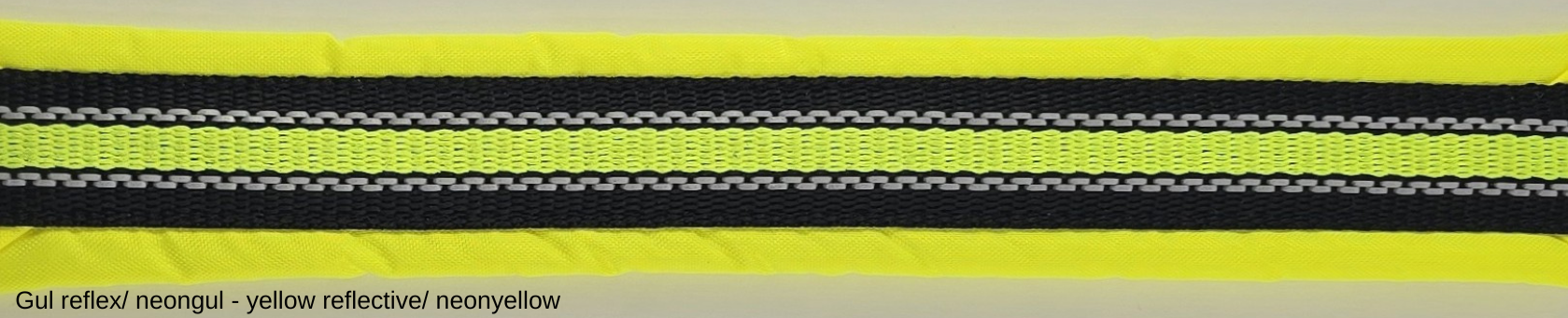 HALSBAND polstrad halvstryp med NY REFLEX, för mindre hundar, 20mm band - 21