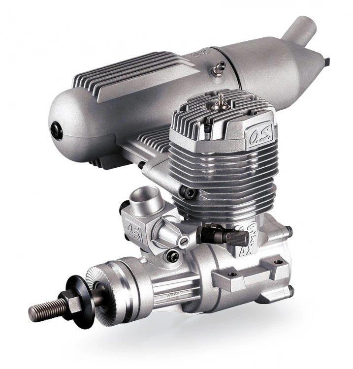 O.S. MAX-65AX 10.63cc 2-Takts Motor med Ljuddämpare E4010A