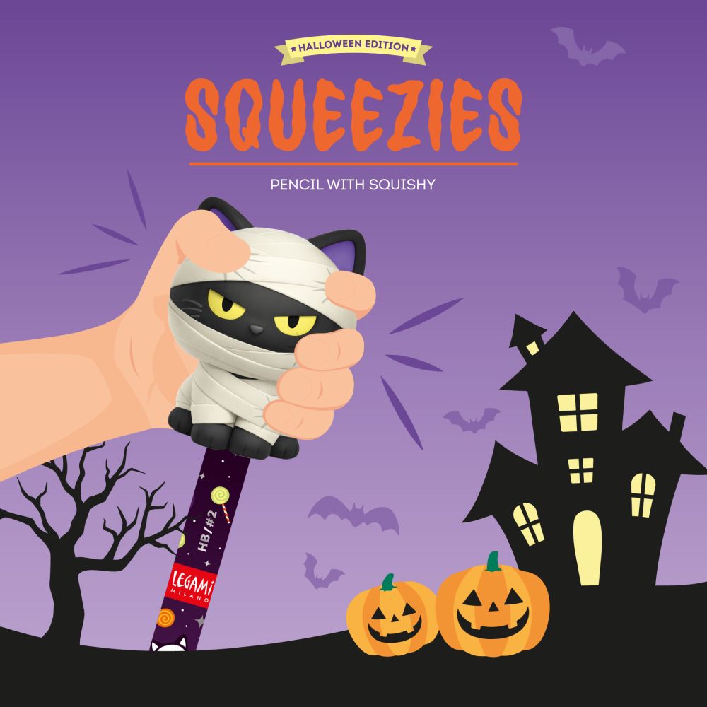 Squeezies, blyant, Kitty Mummy, DETTE PRODUKT HAR PLANLAGT LEVERING I BEGYNDELSEN AF OKTOBER 2026 - 2