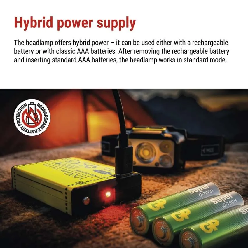 Emos Pannlampa Hybrid 550LM USB - 7