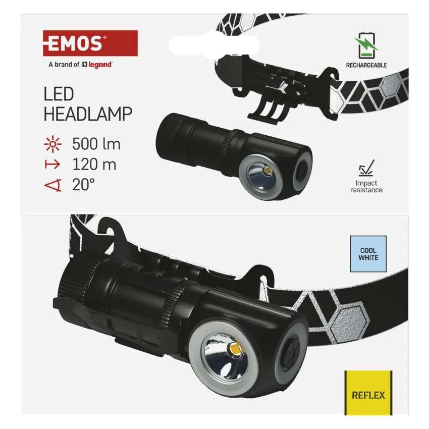 Emos Pannlampa Vinklad 500LM USB - 3