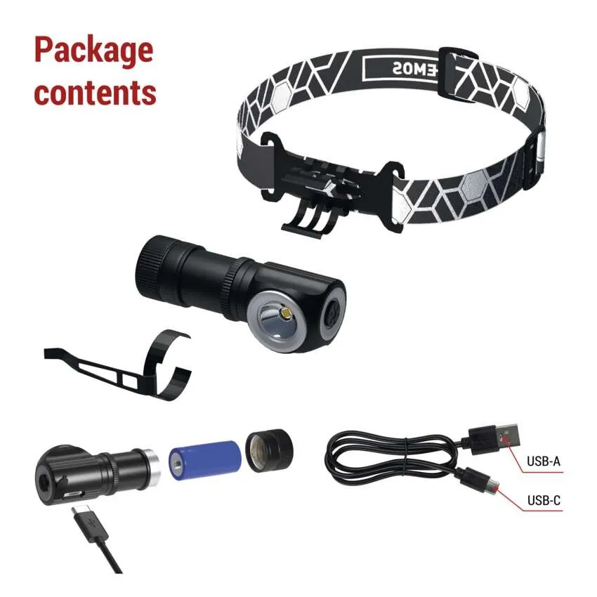 Emos Pannlampa Vinklad 500LM USB - 5