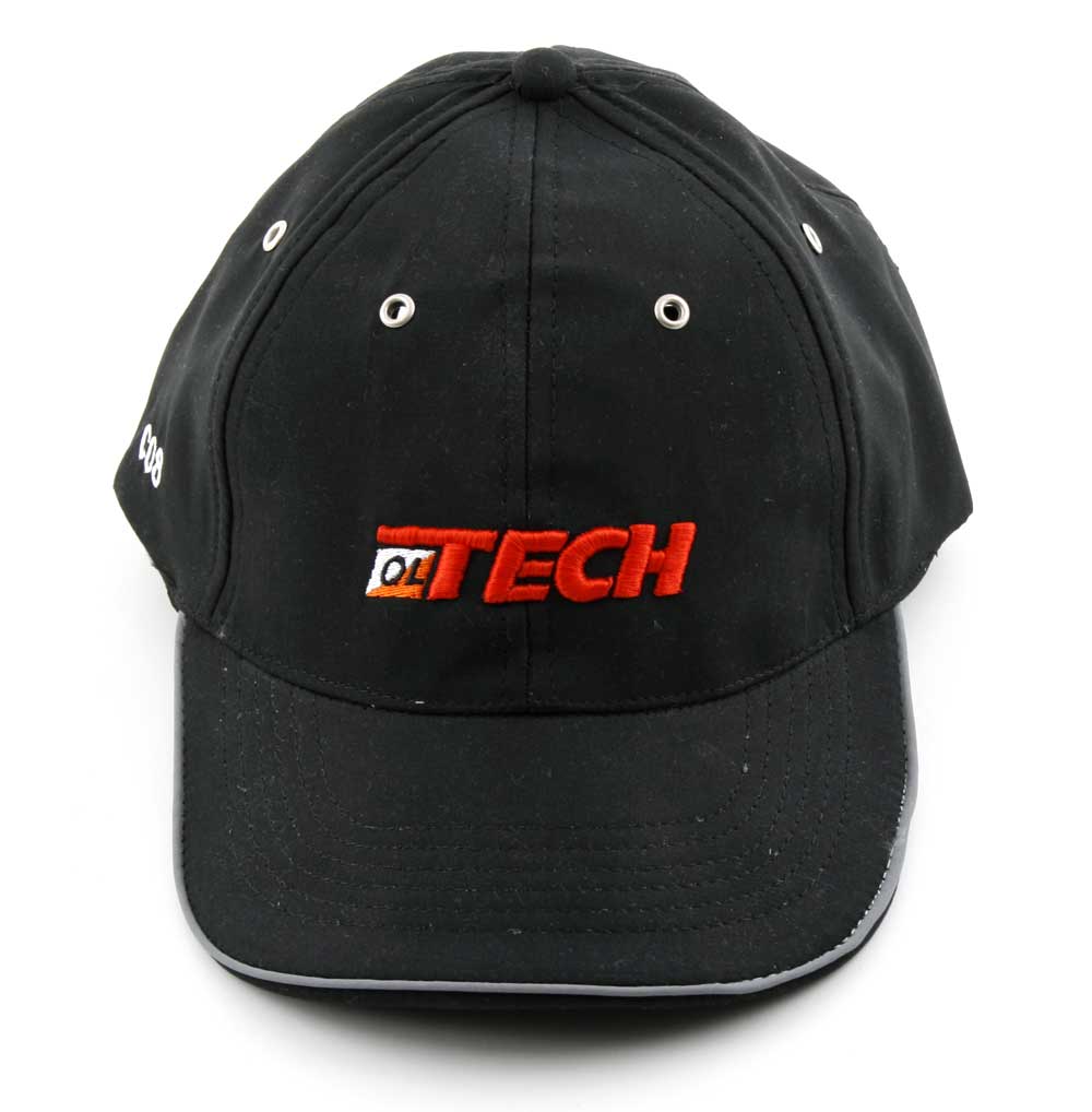 Oltech keps C08, svart med röd Oltechlogo