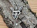 Amor, hänge ca. 27mm inkl lödd ögla, 925-silver