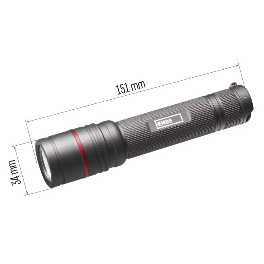 Emos Ficklampa UltiBright 80, 600LM USB Fokus - 12