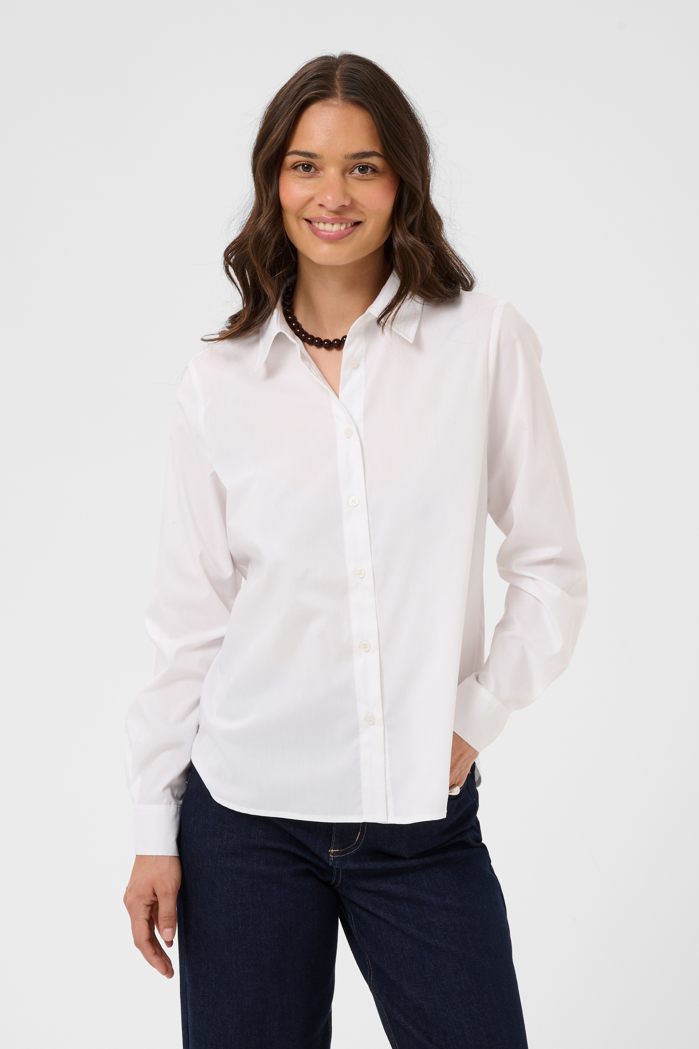 KAgeorgia Shirt Optical White Vit Skjorta