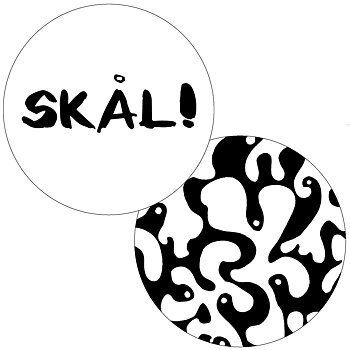 glasunderlägg SKÅL/WINE&DINE 9 cm
