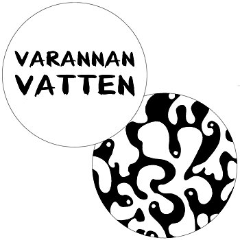 glasunderlägg VATTEN/WINE&DINE 9 cm