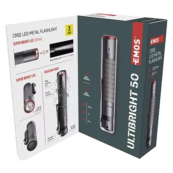 Emos Ficklampa UltiBright 50, 100LM 1xAAA