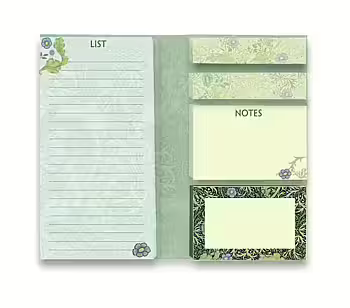 William Morris: Seaweed Flame Tree Memo Block 