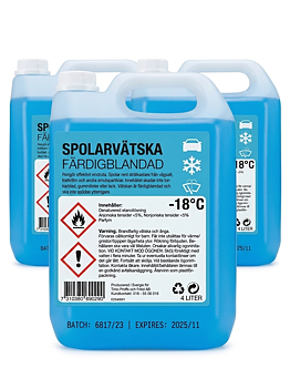 3 PACK FÄRDIGBLANDAD SPOLARVÄTSLA 4 LITER -18 °C