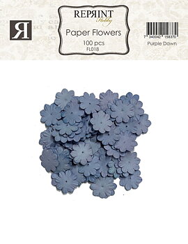 Mini Pappersblommor  20 mm 100 st Purple Dawn