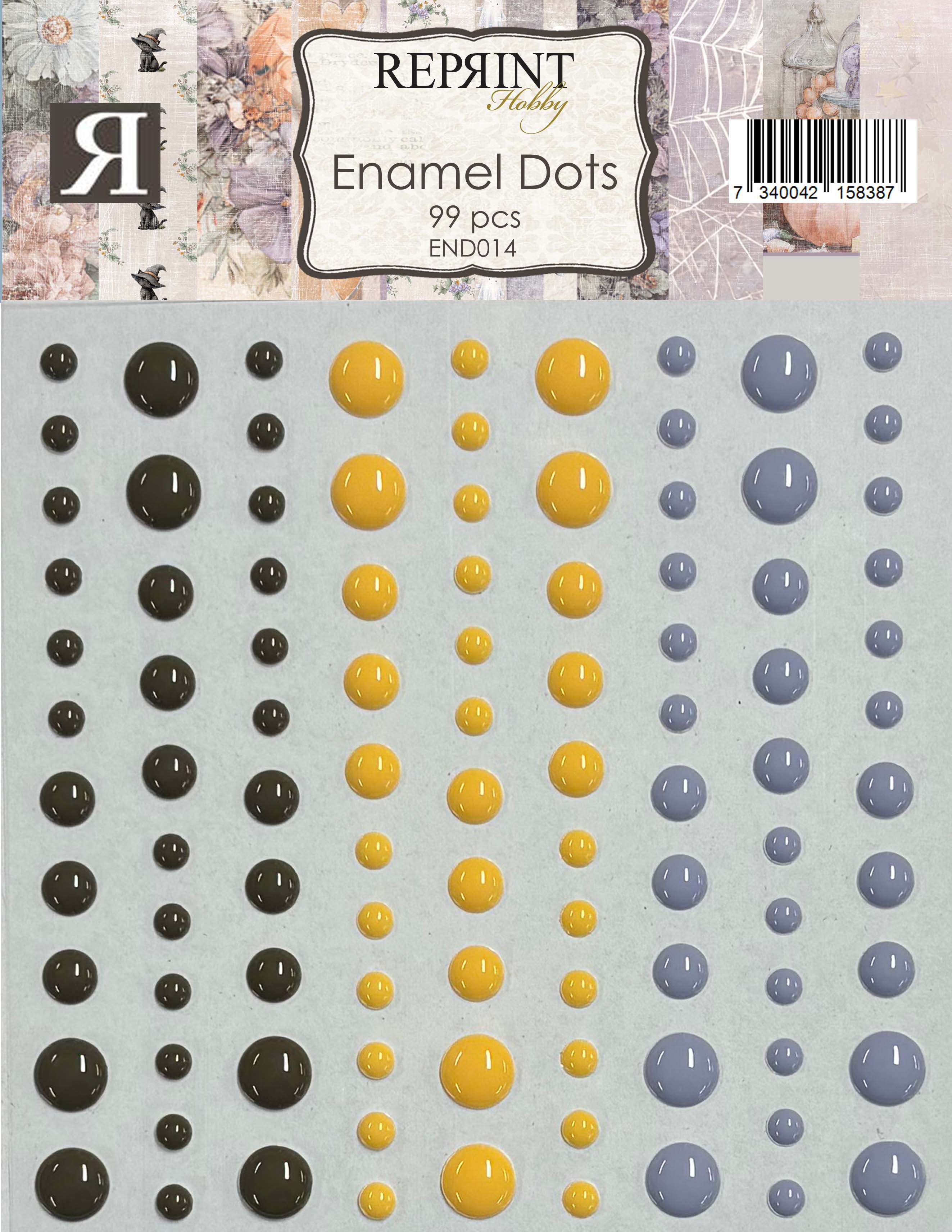 Adhesive Enamel Dots Enchanted Halloween Collection