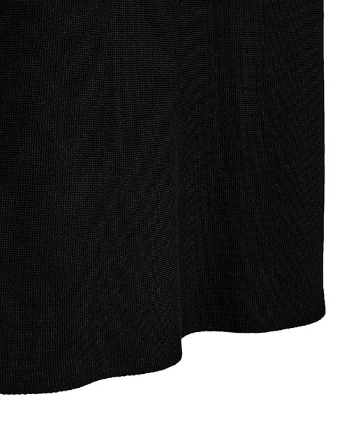 Kjol Ani stickad klockad svart - 5