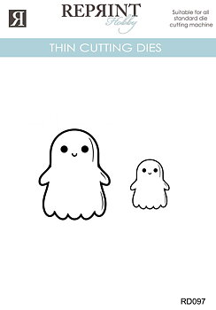 Dies Reprint Enchanted Halloween Spöke 2 pcs