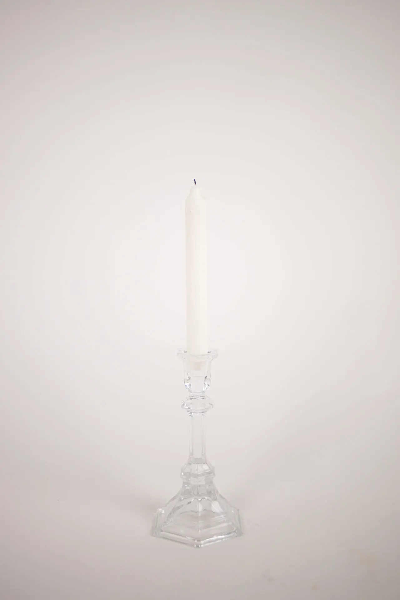 Ljusstake i Klarglas Hög