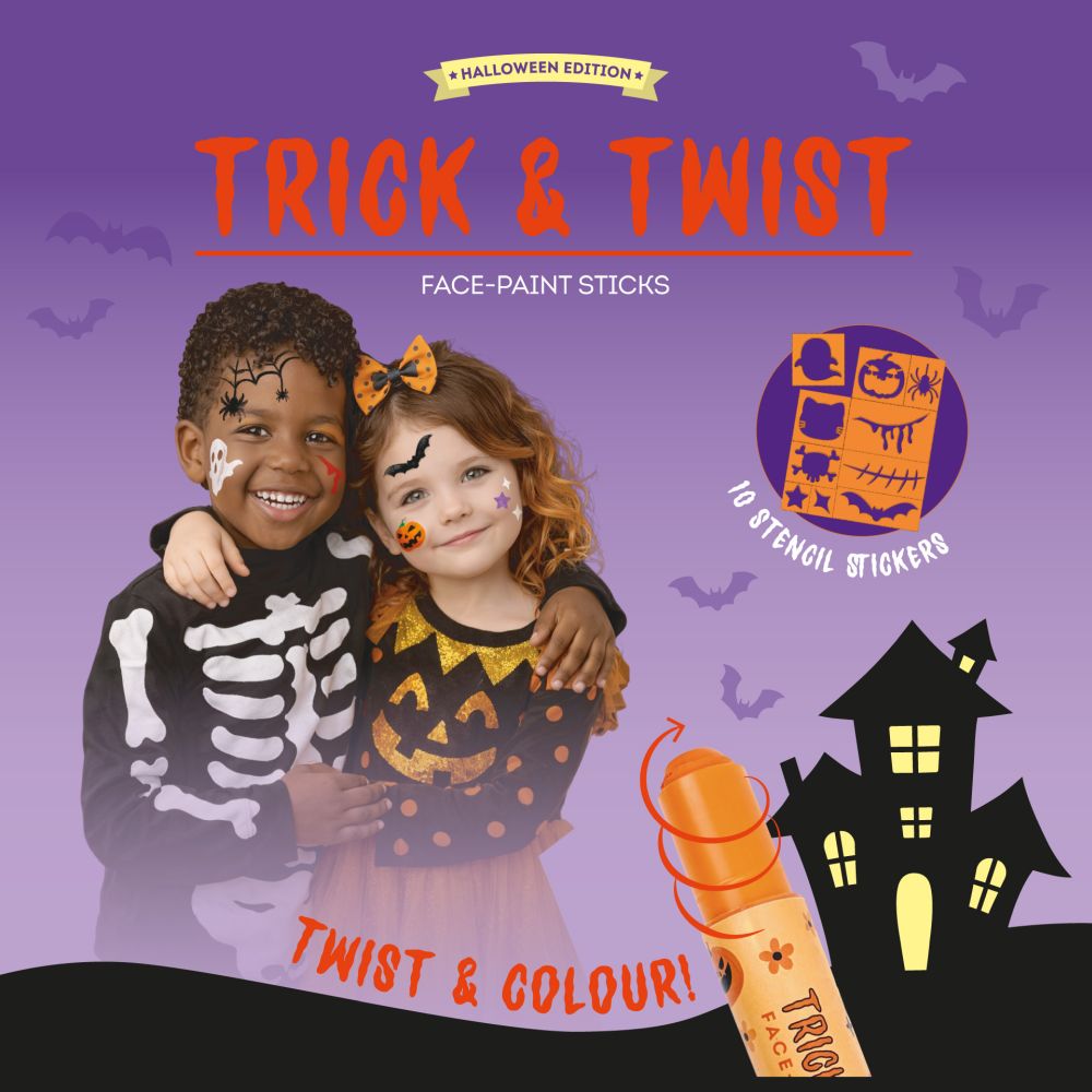 Trick & Twist - Halloween, Face paint sticks, DENNA PRODUKT HAR PLANERAD LEVERANS I BÖRJAN AV OKTOBER 2026 - 5