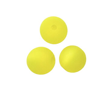 Polarispärlor 12 mm limegul 10 st