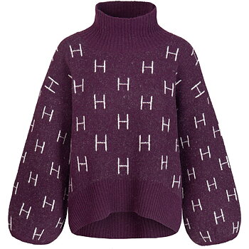 Fam Short Sweater Potent Purple