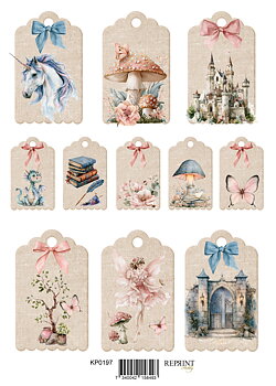 Papper Klippark -  Hidden Magic    Tags 2 -  A4