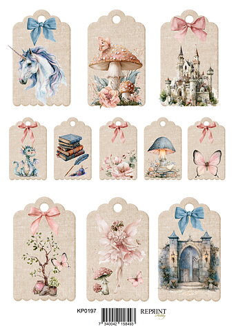Papper Klippark -  Hidden Magic    Tags 2 -  A4