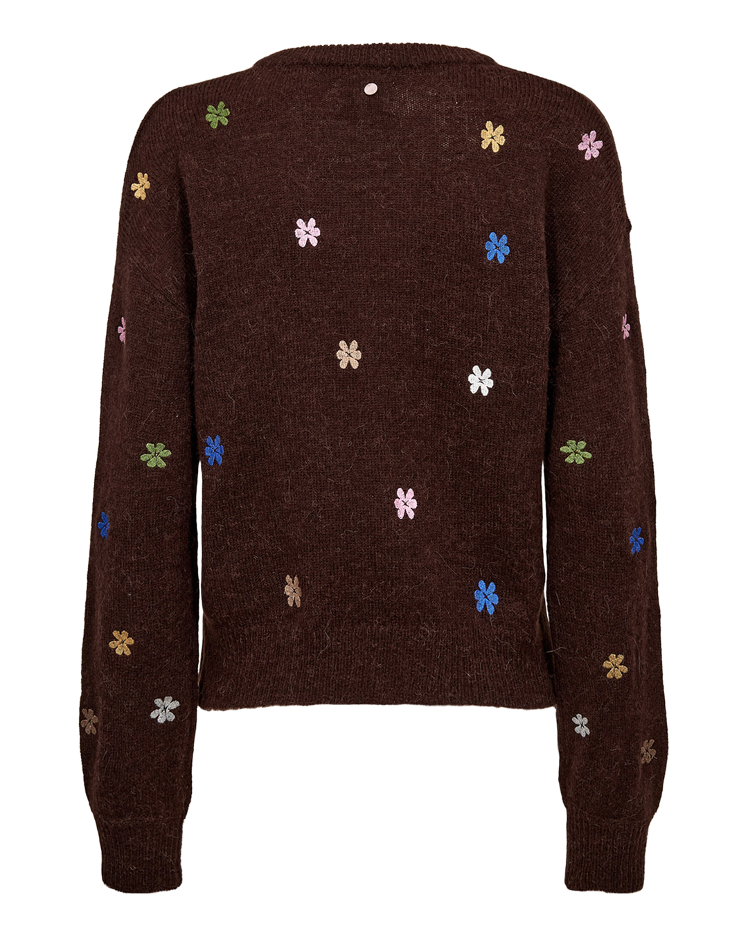 Jumper Florie brun med broderade blommor - 7