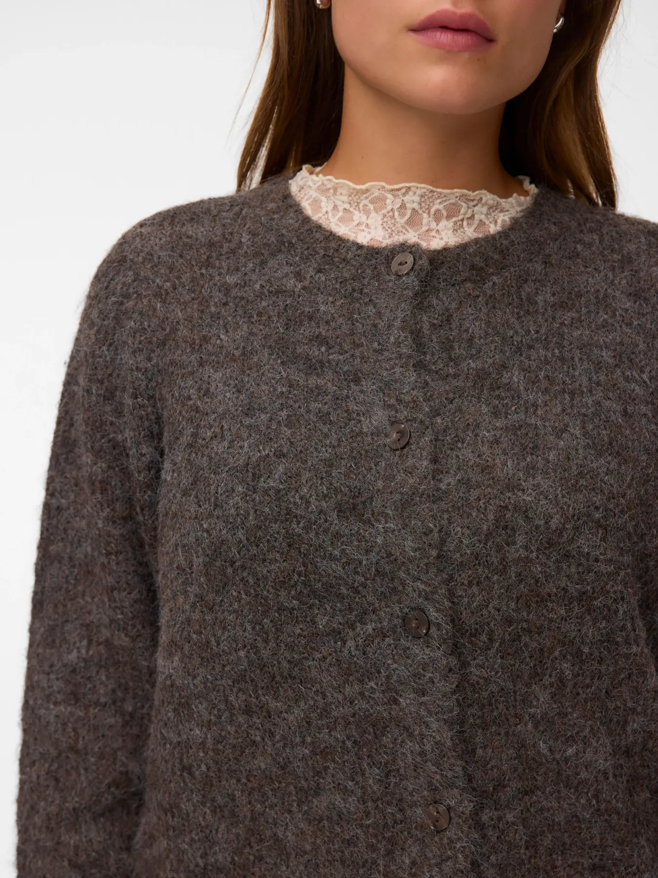 Vero Moda - Novah Cardigan Brun - 4