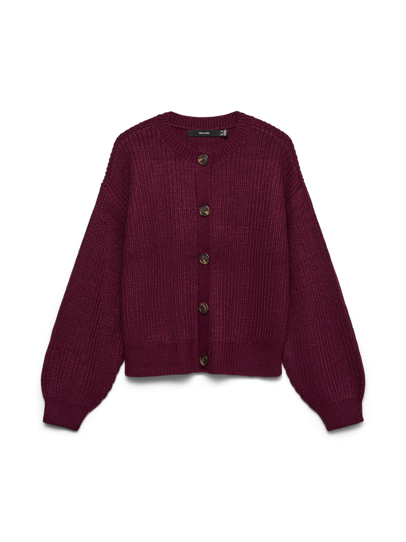 Vero Moda - Lea Cardigan Vinröd