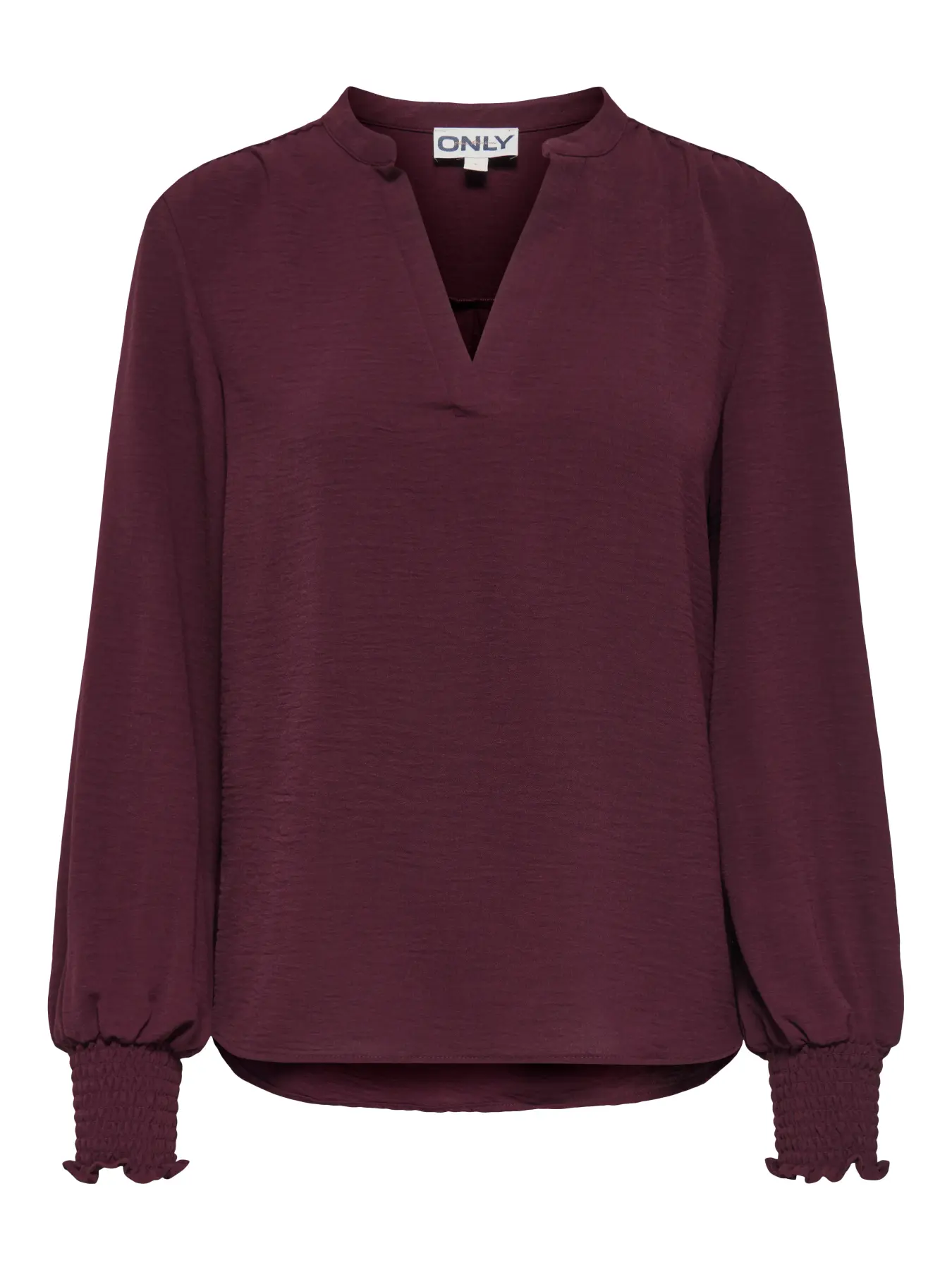 Only - Mette V-neck Top Vinröd