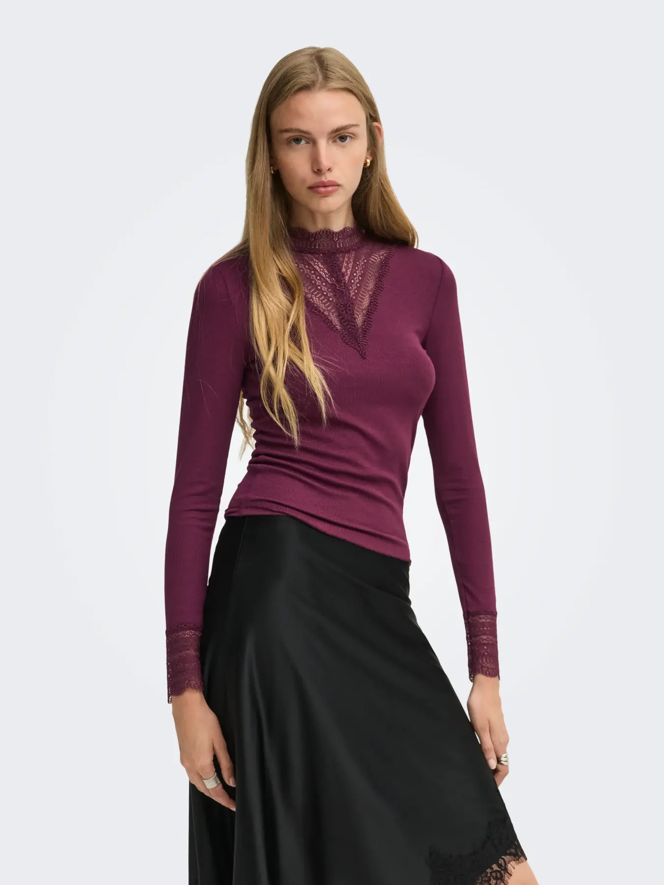 Only - Tilde Topp Vinröd - 3