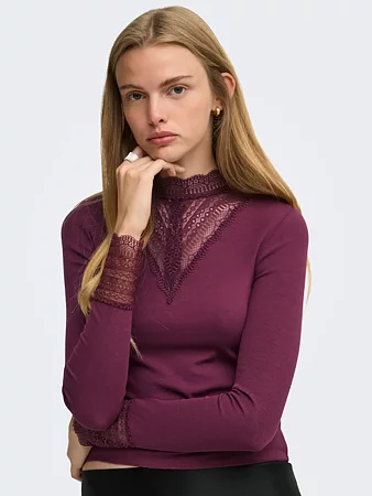 Only - Tilde Topp Vinröd