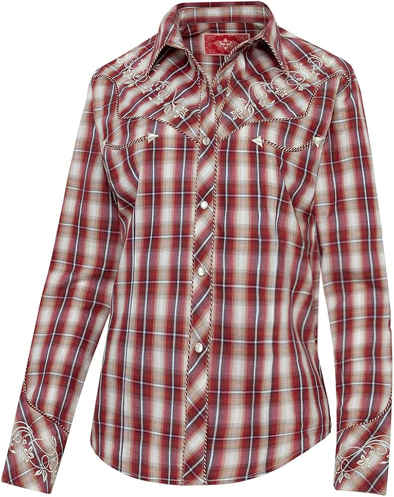 Westernblus med broderier