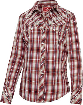 Westernblus med broderier