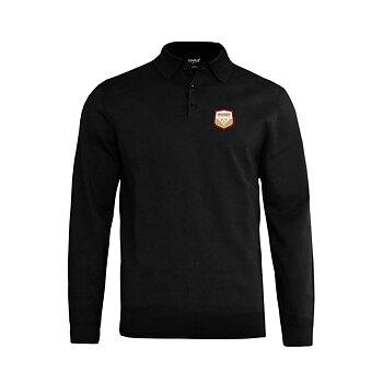 Whiskykalendern Långärmad Polo Svart