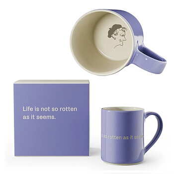 Astrid Lindgren Citat Mugg - “Life is not so rotten as it seems”