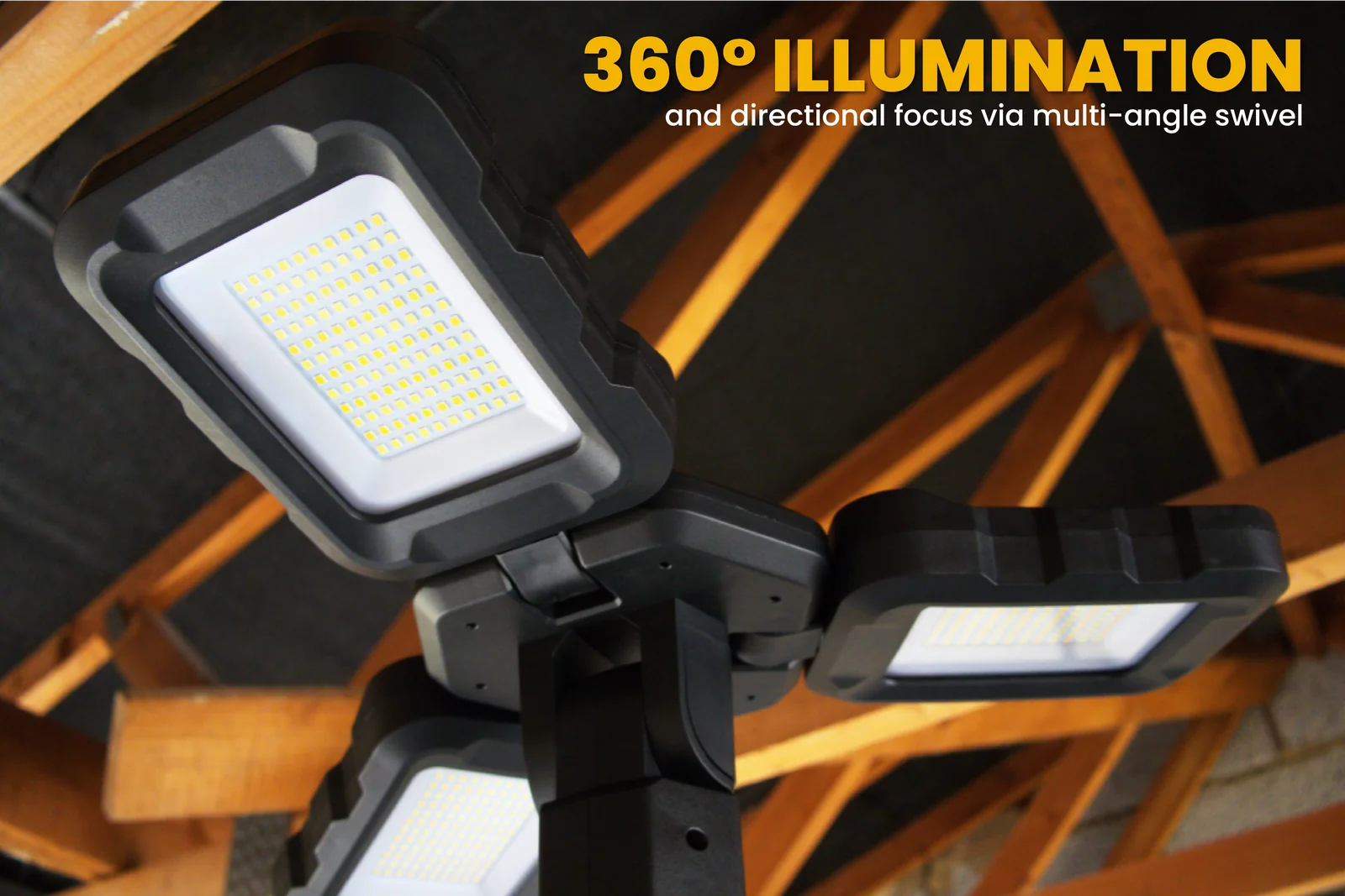 NightSearcher Arbetslampa TriStar Connect Hybrid 10000LM - 5