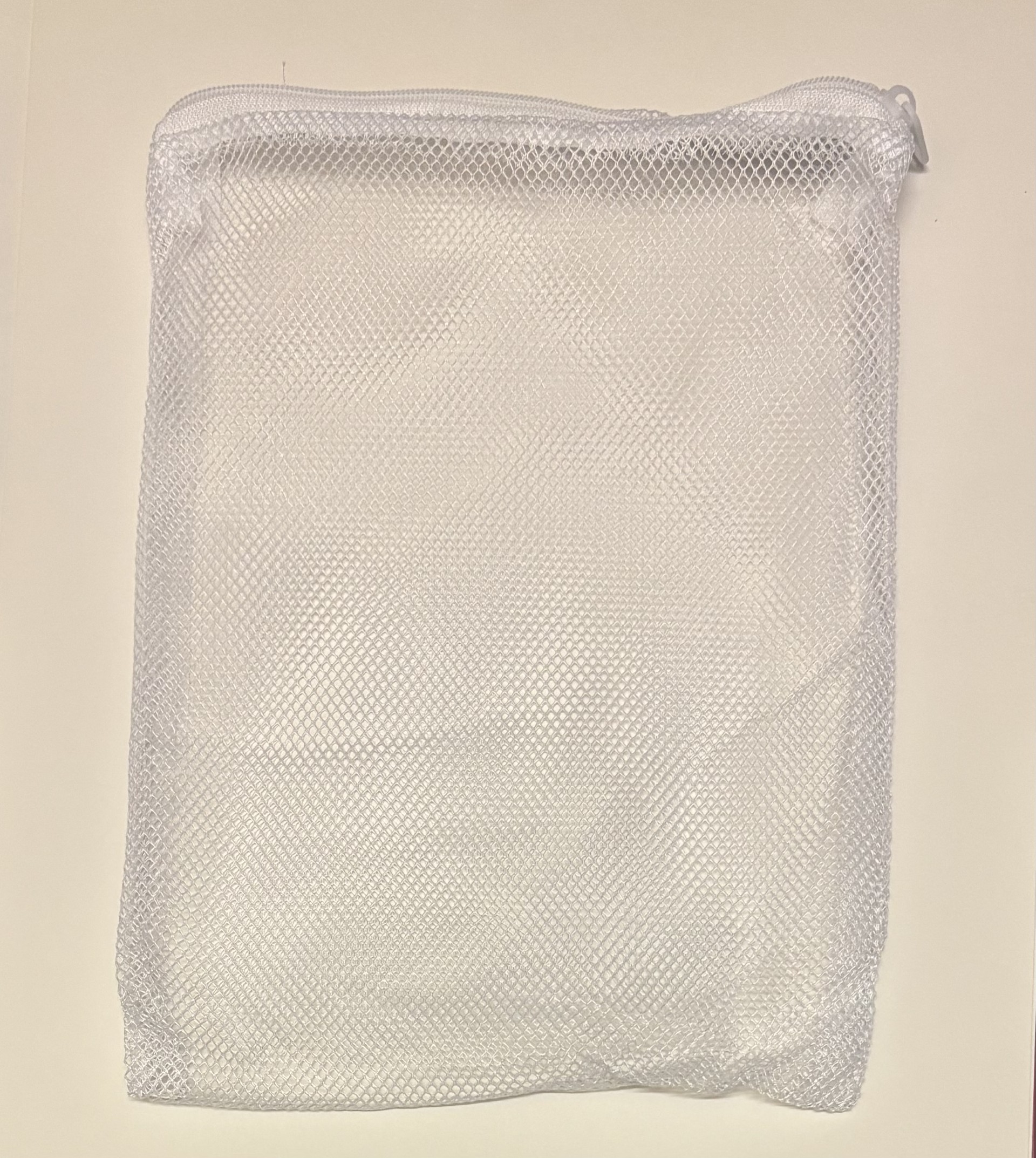 Nätpåse med dragkedja Vit 25x17 cm
