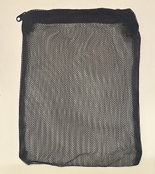 Nätpåse med dragkedja Svart 25x17 cm