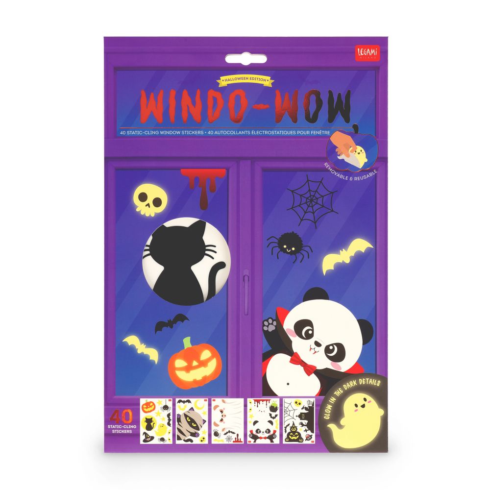 Windo-wow, Halloween, stickers (40 st), DENNA PRODUKT HAR PLANERAD LEVERANS I BÖRJAN AV OKTOBER 2026