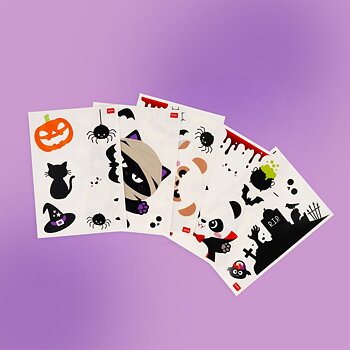 Windo-wow, Halloween, stickers (40 stk), DETTE PRODUKT HAR PLANLAGT LEVERING I BEGYNDELSEN AF OKTOBER 2026