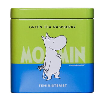 Mumin Teburk - Grönt te RASPBERRY 100 g