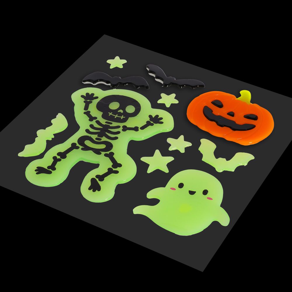 Windo-glow, Halloween, Gel stickers, Small, DETTE PRODUKT HAR PLANLAGT LEVERING I BEGYNDELSEN AF OKTOBER 2026 - 3