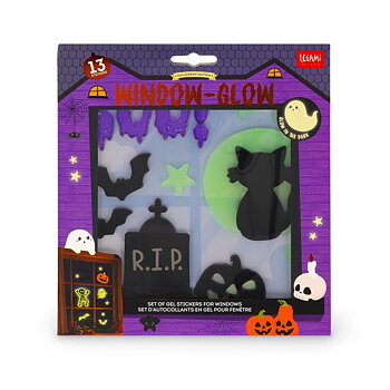 Windo-glow, Halloween, Gel stickers, Small, DETTE PRODUKT HAR PLANLAGT LEVERING I BEGYNDELSEN AF OKTOBER 2026