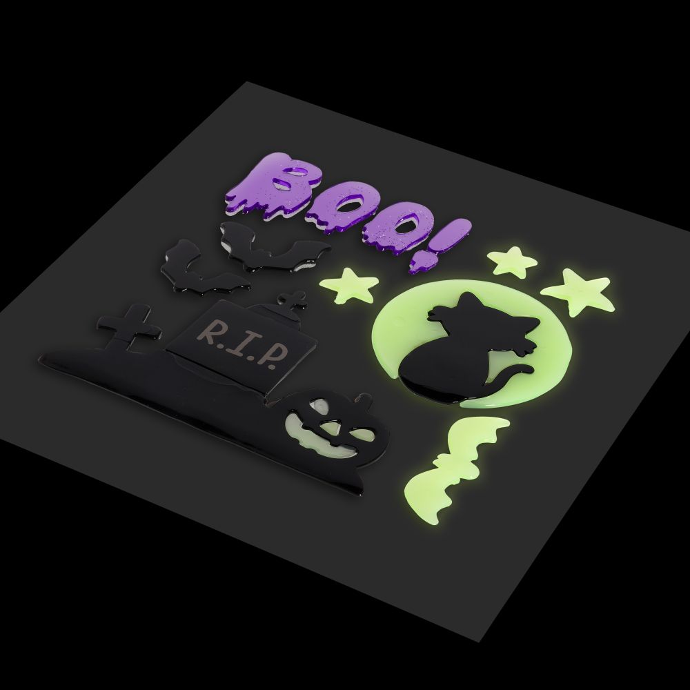 Windo-glow, Halloween, Gel stickers, Small, DETTE PRODUKT HAR PLANLAGT LEVERING I BEGYNDELSEN AF OKTOBER 2026 - 3