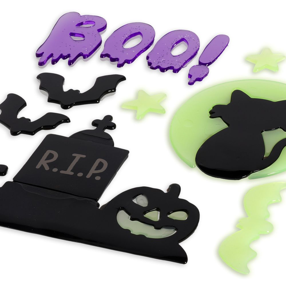 Windo-glow, Halloween, Gel stickers, Small, DETTE PRODUKT HAR PLANLAGT LEVERING I BEGYNDELSEN AF OKTOBER 2026 - 4