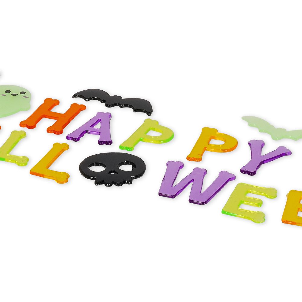 Windo-glow, Happy Halloween, Gel stickers, Large, DENNA PRODUKT HAR PLANERAD LEVERANS I BÖRJAN AV OKTOBER 2026 - 4