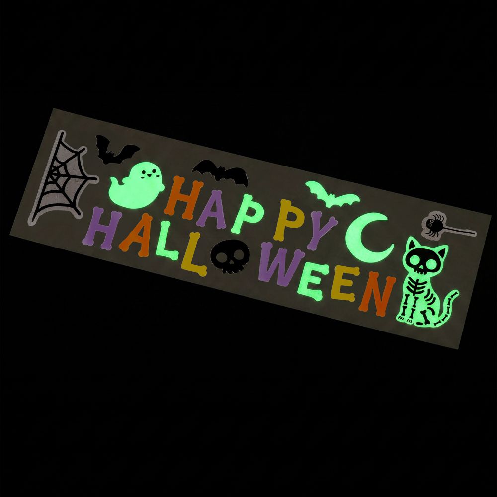Windo-glow, Happy Halloween, Gel stickers, Large, DENNA PRODUKT HAR PLANERAD LEVERANS I BÖRJAN AV OKTOBER 2026 - 3