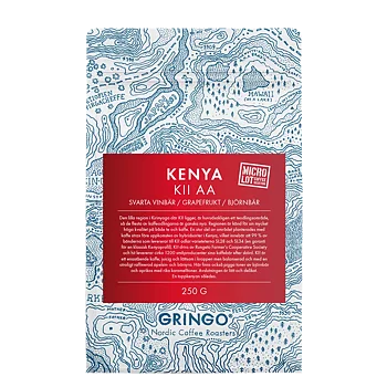 Gringo Nordic - KII AA - Kenya - Mellanrostade hela kaffebönor - 250g
