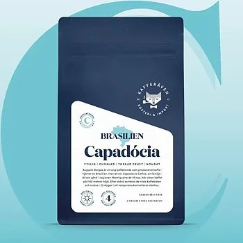 Kafferäven - Capadócia - Brasilien - Ljusrostade hela kaffebönor - 250g